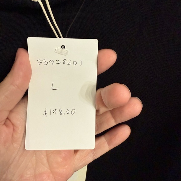 Charli London Anthropologie Audrey Black Long Sleeve Bodycon Midi Dress L NWT - Picture 10 of 10